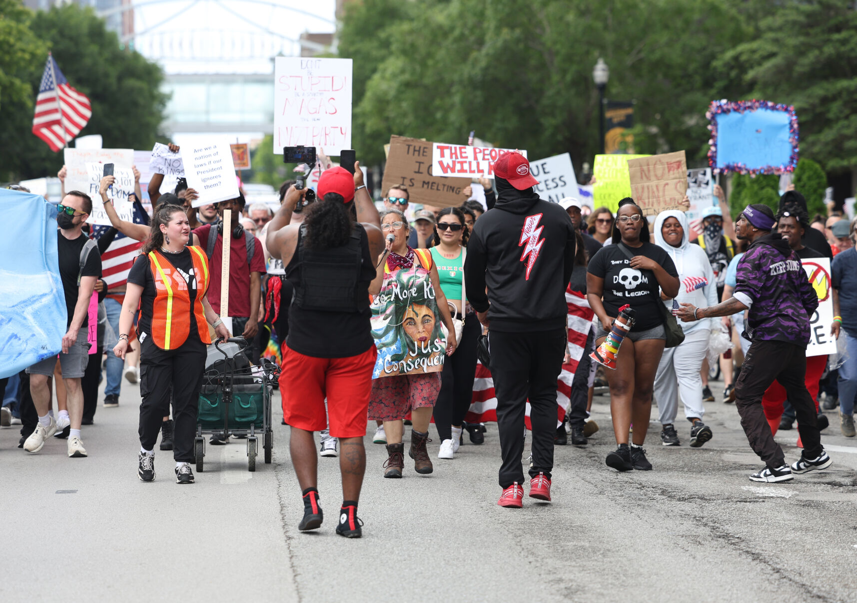 People march down Main Street June 14.JPG